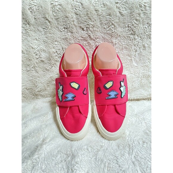 ZARA Girl’s US 5.5 / EU 38 Pink BAMBA Sneakers Hook & Loop Fits Women’s 7.5 - Picture 8 of 11